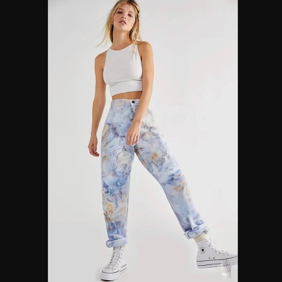 Free People x Riverside Tool & Dye Painters Pants in Dune - size 32/L (SEE NOTE) - Picture 1 of 7